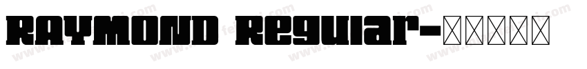 RAYMOND Regular字体转换